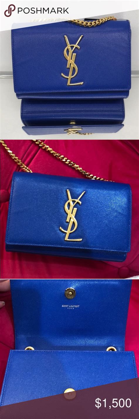 ysl kate blue|YSL kate medium beige.